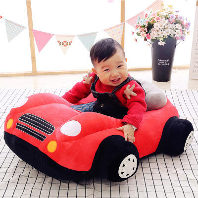 New Car Cartoon Baby Learning Seat Pillow Sofa Plush Toy Children Couch Pillow Gift Wholesale