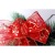 Christmas Tree Decorations 6.3cm Red Bronzing Printed Silk Ribbons Colored Ribbons Christmas Decoration Supplies Mesh Ribbon
