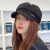 Khaki Peaked Cap Beret Women's Big Head Circumference Suede Retro Octagonal Hat Japanese Spring and Autumn Hat Casual Painter Hat