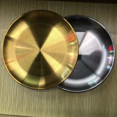 Stainless Steel 304 Sauce Dipping Dish 201 Korean Plate Household Meal Hotel Utensils Wholesale