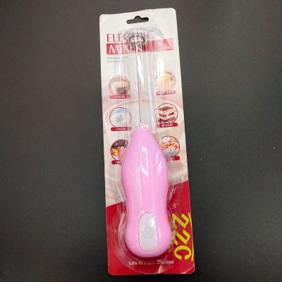Electric Household Battery Kitchen Gadget Stainless Steel Eggbeater Cocktail Colorful Electric Stirring Cream Maker