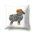 Cross-Border Simple Hand-Painted Geometric Ethnic Animal Pattern Printed Polyester Pillow Cover