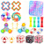New Exotic Decompression Christmas 24-Piece DIY New Year Set Deratization Pioneer Bubble Music Stress Relief Toys