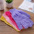 New Bath Towel Bath Gloves Solid Color Yarn Gloves Five Finger Bath Towel Rubbing Mud and Back Double-Sided Gloves Wholesale