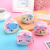 Cross-Border New Arrival Mini Colorful Three- round Plush Coin Purse Portable Coin Bag Data Cable Headset Storage Bag