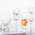 Phnom Penh Hexagonal Glass Creative Golden Trim Little Daisy Fruit Drink Cup Hammered Whiskey Wine Glass Champagne Glass