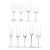 Transparent High-End Entry Lux Transparent Crystal Champagne Glass Shot Glass Goblets Wine Glass Household Dessert Wine Glass