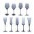 European Style Smoky Gray Crystal Glass Champagne Wine Glass Cocktail Glass Goblet Household Sparkling Wine Cup