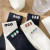 INS Style Extra Thick Fluffy Loop Women's SocksWinter Fleece-Lined Warm Embroidered Bear Strawberry Floret Terry Sock Tube Socks