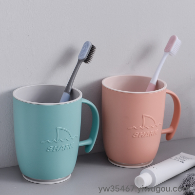 S81-0811 AIRSUN Shark Pattern Toothbrush Washing Cup Durable Fashion Mouthwash Cup Thickened Toothbrush Cup