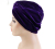 Autumn and Winter Velvet Cross Twist Tam-O'-Shanter Imitation Silk Lining Toque Indian Hat JD-1102T