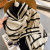 Women's  Cashmere-like Double-Sided Geometric Letters Thickened Warm Nordic Style Cold-Proof Warm Shawl Cashmere Scarves