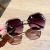 2021 New Rhinestone Rimless Sunglasses Women's Diamond Women's Sunglasses Sun Protection UV Protection to Make Big Face Thin-Looked Glasses