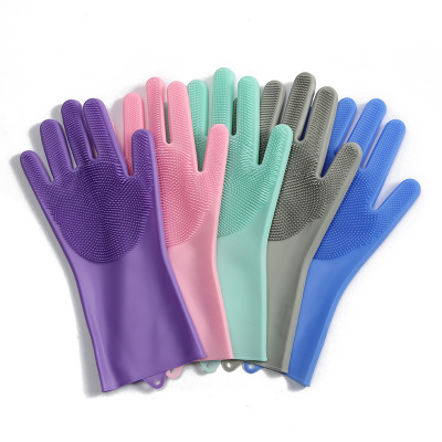 Silicone Household Gloves Industrial Latex Home Extra Thick and Durable Non-Slip Laundry Dishwashing Protective Rubber Beef Tendon Gloves