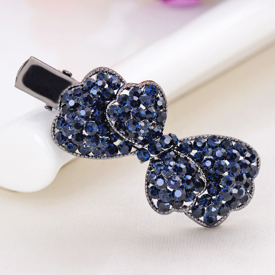 2021 Yisiya Korean Style Bow Hair Styling Clip Alloy Duckbill Clip Girls Bang Clip Yiwu Headdress Wholesale