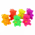 Cute Bow Tie Bear Elastic Flash Ball Luminous Ball Vent Luminous Ball Children Teddy Bear Soft Rubber Toy