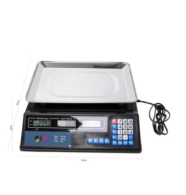 New ABS Material Configuration 40kg Fruit Scale Electronic Pricing Scale Amazon English Foreign Trade