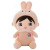 Sitting Posture Cute Rabbit Baby Doll Plush Toys Ragdoll Doll Baby Sleep Comforter Rabbit Gift Long Hair
