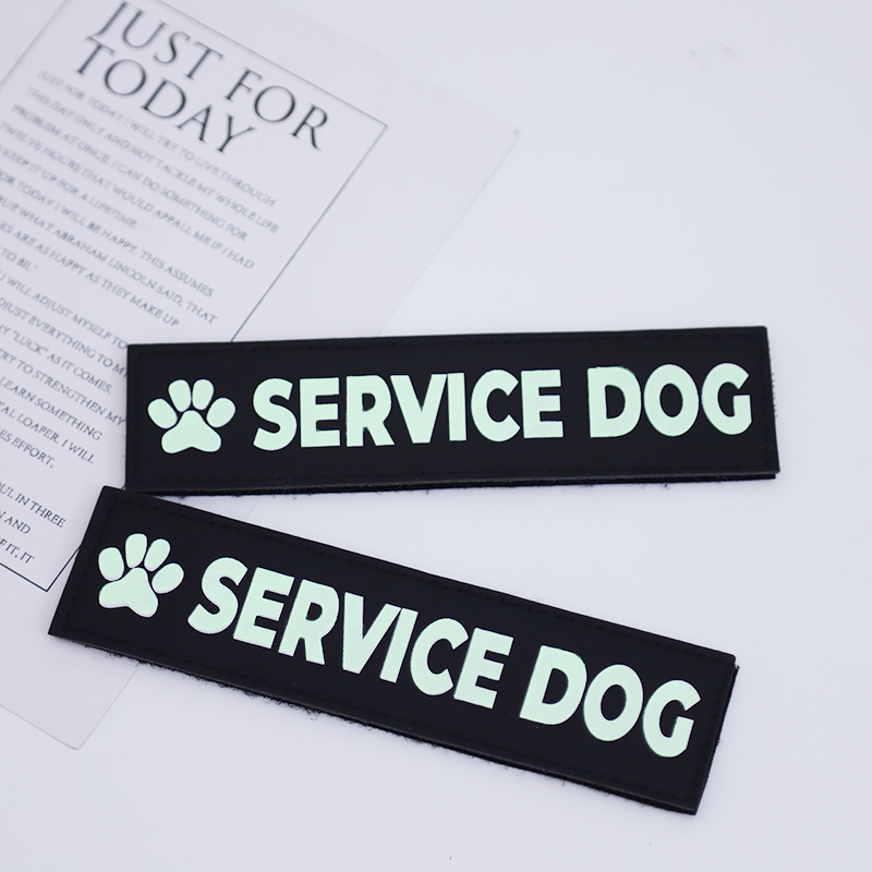 luminous k9 pet velcro dog chest strap luminous personalized labeling animal k-9 service dog vest patch