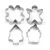 Ryj Stainless Steel Biscuit Mold Suit Kitchen DIY Biscuits Model Gingerbread Man Cookie Cutter 8-Piece Set Baking Tool
