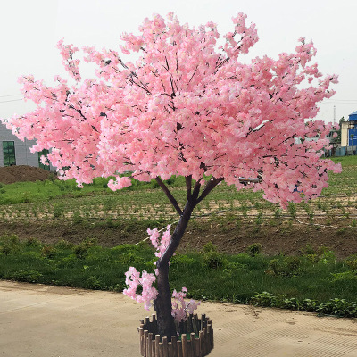 Artificial Cherry Tree Peach Tree Wedding Celebration Living Room Shopping Window Landing Landscaping Decoration Fake Cherry Tree Wishing Tree