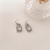 New Sterling Silver Needle Diamond Small Lock Delicate Earrings Women Korean Style Fashion Graceful Personality Online Influencer Earrings