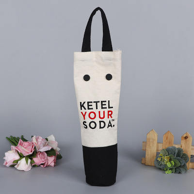 Children's Portable Canvas Bag Korean-Style Artistic Cute Accessories Mini Backpack Cartoon Printing Clothes Cup Bucket Bag