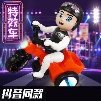 Wholesale Children's Electric Tricycle Music Light Cartoon Little Boy and Girl Universal Dumptruck Children's Toys