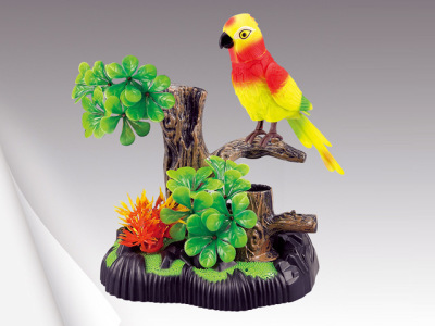 Hot Sale Supply J02100 Voice Control Toy Voice Control Parrot Rockery Electronic Parrot