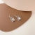 New Sterling Silver Needle Diamond Small Lock Delicate Earrings Women Korean Style Fashion Graceful Personality Online Influencer Earrings