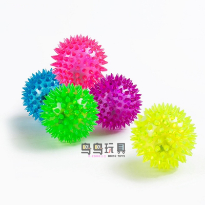 Flash Elastic Massage Ball with Whistle Luminous Acanthosphere Stall Popular Vent Elastic Ball Factory Wholesale