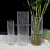 Glass Transparent Simple Modern Living Room Ice Flower Lucky Bamboo Water Bamboo Fashion Creative Dining Table Size Cylinder Vase