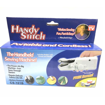 Handy Stitch Handheld Portable Sewing Machine Function Mini Electric Sewing Machine Color Box Package