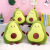 Factory Direct Sales Realistic Avocado Pillow Plush Toy Soft down Cotton Fruit Pillow Soothing Pillow in Stock