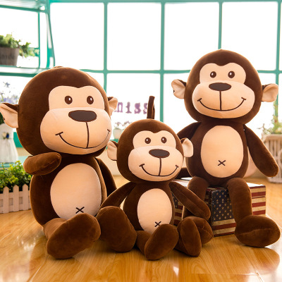 Cute and Soft Cute Monkeys Doll Plush Toys and Soft down Cotton Monkey Pillow Doll Factory Wholesale Spot