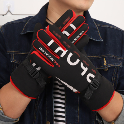 New Outdoor Sports Gloves Extra Large Extra Thick Warm Electric Motorcycle Riding Warm Gloves Winter Gloves for Men