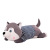Soft Stripe Husky Doll down Cotton Dog Long Pillow Plush Toy Factory Direct Sales One Piece Dropshipping