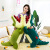 Domineering Open Mouth Stuffed Crocodile Plush Pillow Soft Four-Sided Elastic Chinese Crocodile Plush Toy Long Pillow in Stock