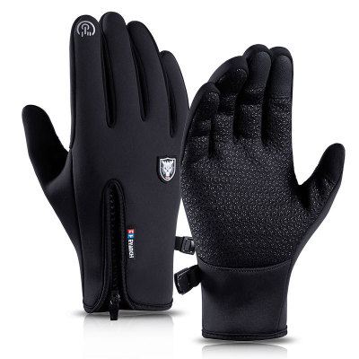 Cycling Gloves Men Q908 Outdoor Windproof Waterproof Touch Screen Women's Full Finger Sports Winter Thermal Fleece Skiing Wholesale