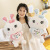 Soft Lovers Rabbit Doll Plush Toys Cute Heart-Hugging Love Rabbit Ragdoll Doll Children's Pillow Can Be Sent on Behalf
