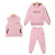 Girls' Winter Clothing 2021 New Children's Net Red Suit Middle and Big Children Large Hoody Three-Piece Set Fleece-Lined Thickened Casual Fashion