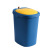Push Trash Can Household Bounce Cover Kitchen Toilet Basket Living Room with Lid Creative Toilet Bin