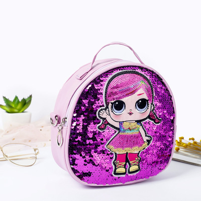New Korean Style Children's Bag Fashionable Sequins Cartoon Kindergarten Shoulder Bag Cute Wild Girls' Backpack