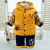 2021 Winter Boys' Suit 1-4 Years Old Baby Boys' Fleece-Lined Thickened Palm Puppy Two-Piece Set Children Thermal Wear