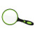 Handheld Two-Color Soft Rubber Handle Optical Magnifying Glass Elderly Reading Aid Handheld Portable Magnifying Glass