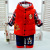 2021 Winter Boys' Suit 1-4 Years Old Baby Boys' Fleece-Lined Thickened Palm Puppy Two-Piece Set Children Thermal Wear