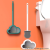 W20-Cloud Toilet Brush No Dead Angle Household Toilet Brush Wall Hanging Long Handle Silicone Brush Internet Celebrity Toilet Brush H
