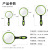 Handheld Two-Color Soft Rubber Handle Optical Magnifying Glass Elderly Reading Aid Handheld Portable Magnifying Glass