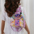 New Primary School Girls' Backpack Cartoon Cute Bee Pattern Children's Medium PU Leather Schoolbag Customizable