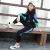 Girls' Spring Suits 2021 New Online Red Fashionable Teenager Clothing Spring and Autumn Hoodie Children's Sports Suit